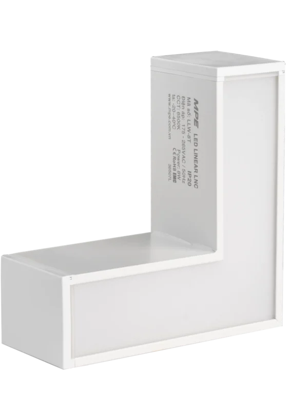 Thanh nối màu trắng chữ L 8W sáng trung tính MPE LLW-8N