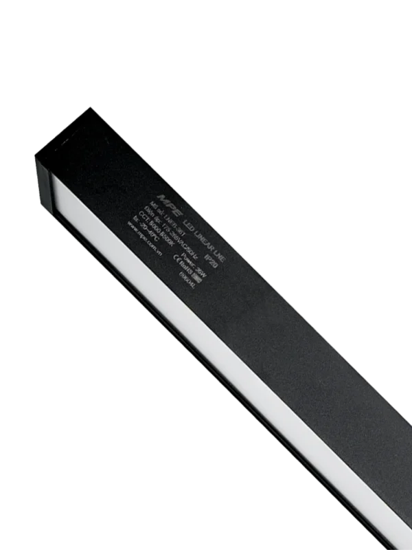 Đèn LED thanh màu đen 1.2m 36W sáng trung tính MPE LNEB-36N