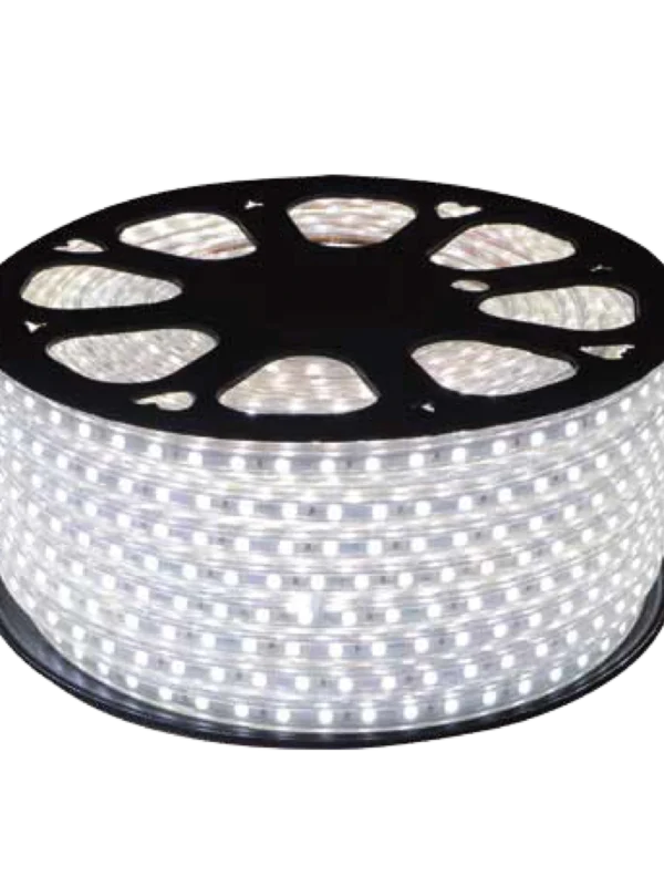 Đèn LED dây 5050AC - 8W/m IP65 sáng trắng, kèm nguồn (cuộn 50m) MPE LS 5050AC-T