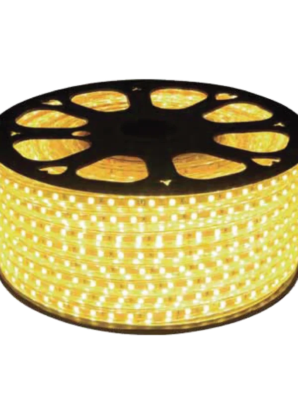 Đèn LED dây 5050AC - 8W/m IP65 sáng vàng, kèm nguồn (cuộn 50m) MPE LS 5050AC-V