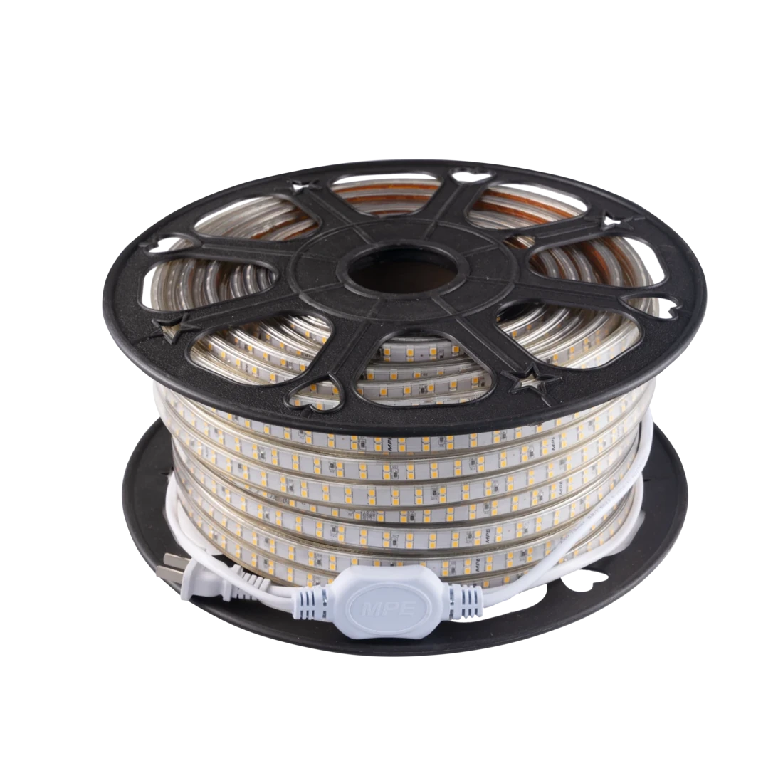 LED dây AC 2835 - 9W/m IP65 sáng trắng, kèm nguồn (cuộn 50m) MPE LS2 2835AC-T