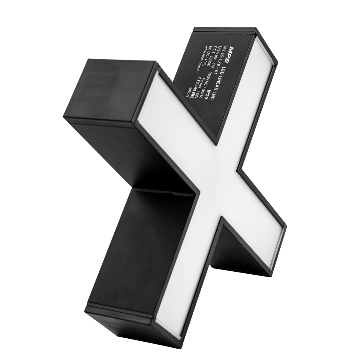 Thanh nối màu đen chữ X 16W sáng trung tính MPE LXB-16N