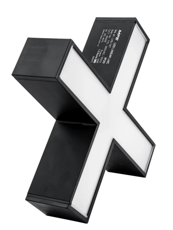 Thanh nối màu đen chữ X 16W sáng trắng MPE LXB-16T