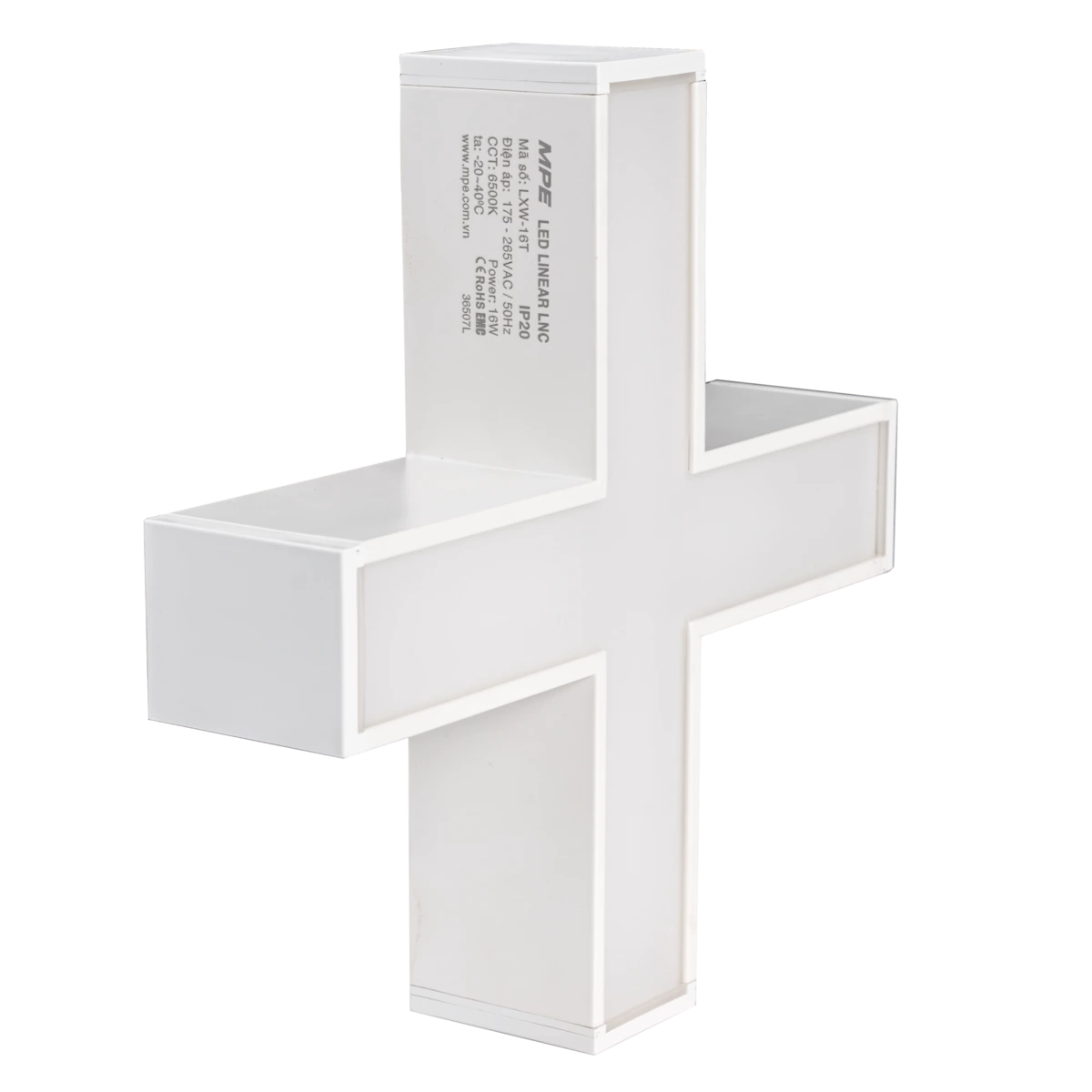 Thanh nối màu trắng chữ X 16W sáng trung tính MPE LXW-16N