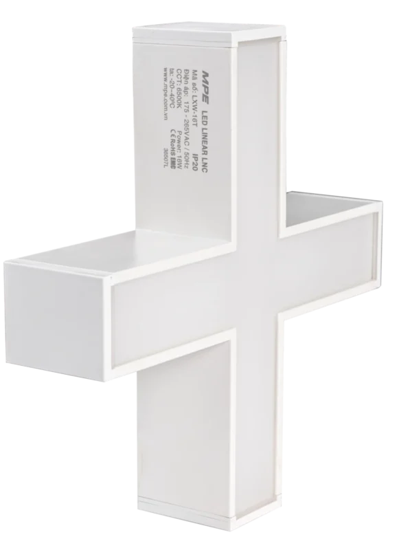 Thanh nối màu trắng chữ X 16W sáng trắng MPE LXW-16T