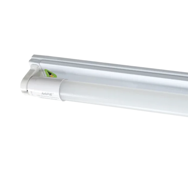 Bộ đèn batten LED tube T8 thủy tinh 1.2m 1x18W sáng trắng MPE MGT8-120T
