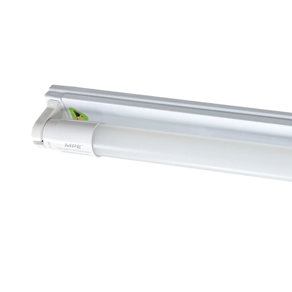 Bộ đèn batten LED tube T8 thủy tinh 1.2m 1x22W sáng trắng MPE MGT5-120T