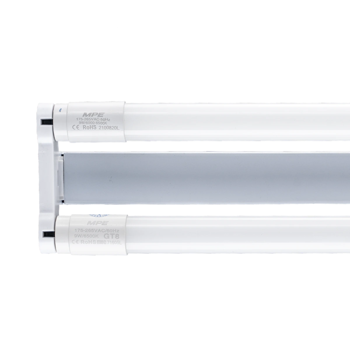 Bộ đèn batten LED tube thủy tinh 1.2m 2x18W sáng vàng MPE MGT-220V