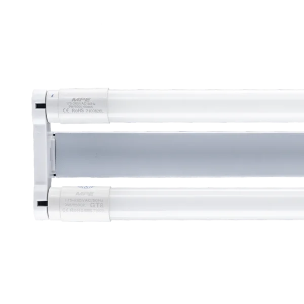 Bộ đèn batten LED tube T8 thủy tinh 1.2m 2x18W sáng trắng MPE MGT8-220T