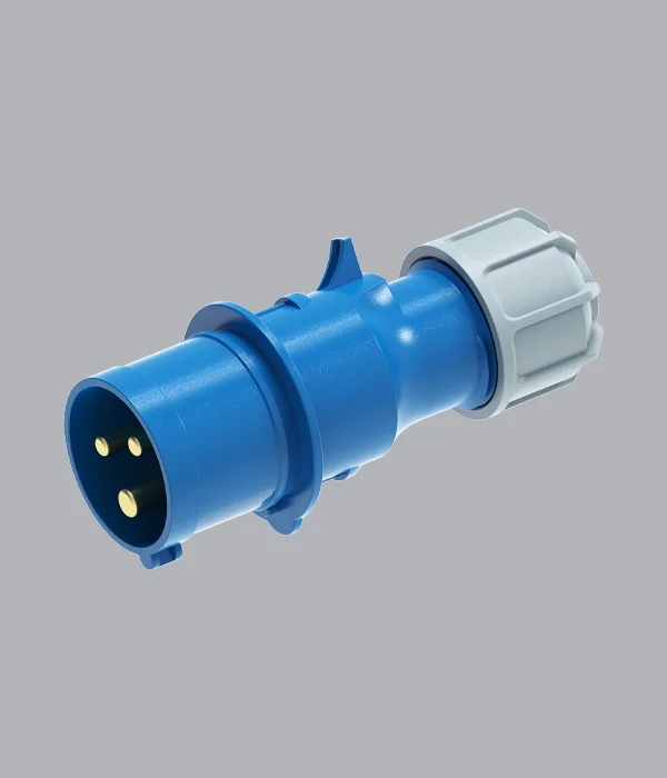 Phích cắm 16A 2P+E(6h) IP44 MPE MPN2-013