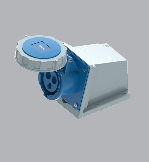 Ổ cắm gắn nổi kín nước 16A 2P+E(6h) IP67 MPE MPN2-1132