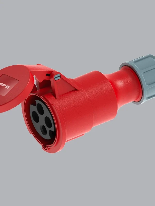 Ổ cắm di dộng 16A 3P+E(6h) IP44 MPE MPN2-214