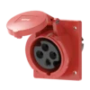 Ổ cắm gắn âm mặt nghiêng 16A 3P+E(6h) IP44 MPE MPN2-414