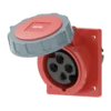 Ổ cắm gắn âm mặt nghiêng kín nước 16A 3P+E(6h) IP67 MPE MPN2-4142