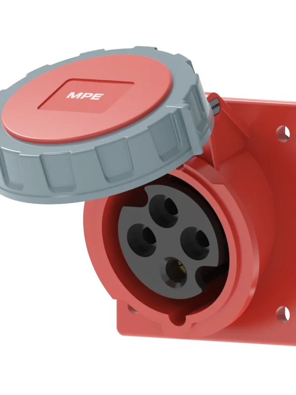Ổ cắm gắn âm mặt nghiêng kín nước 16A 3P+E(6h) IP67 MPE MPN2-4142