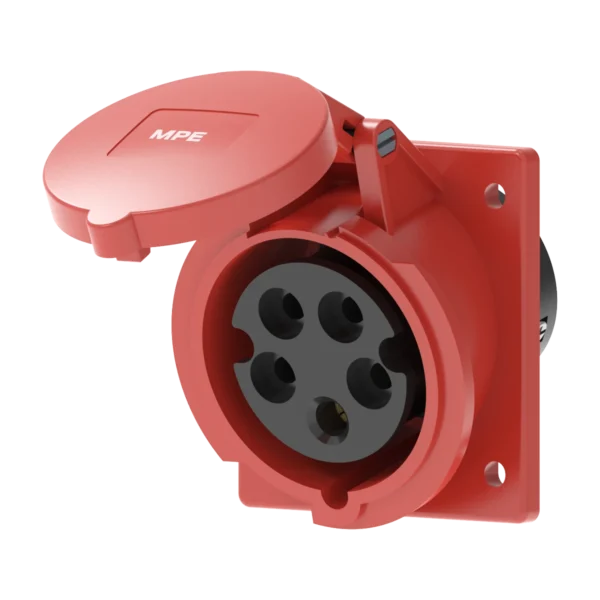 Ổ cắm gắn âm mặt nghiêng 16A 3P+N+E(6h) IP44 MPE MPN2-415