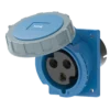 Ổ cắm gắn âm mặt nghiêng kín nước 32A 2P+E(6h) IP67 MPE MPN2-4232