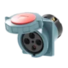 Ổ cắm gắn âm mặt nghiêng kín nước 125A 3P+E(6h) IP67 MPE MPN2-4442