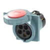 Ổ cắm gắn âm mặt nghiêng kín nước 125A 3P+N+E(6h) IP67 MPE MPN2-4452