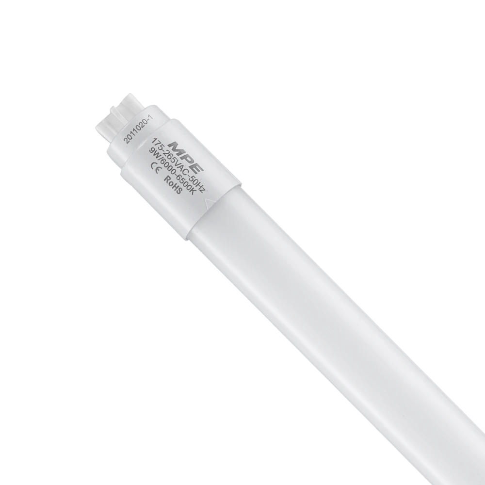 Bóng đèn LED tube nhựa Nano PC T8 0.6m 9W sáng vàng MPE NT8-60V