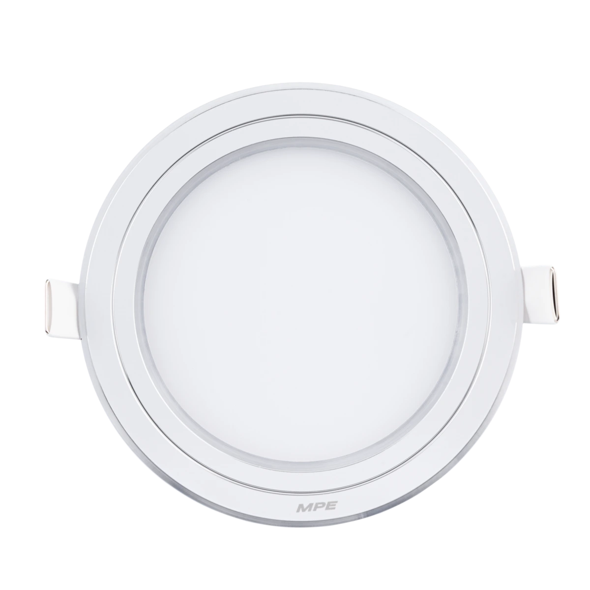 Đèn LED panel nhôm âm trần viền bạc 12W đổi màu MPE RPL-12S/3C/S