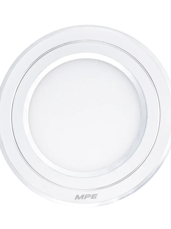 Đèn LED panel nhôm âm trần viền bạc 7W đổi màu MPE RPL-7/3C/S