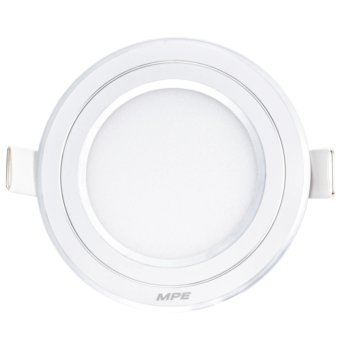 Đèn LED panel nhôm âm trần viền bạc 7W đổi màu MPE RPL-7/3C/S