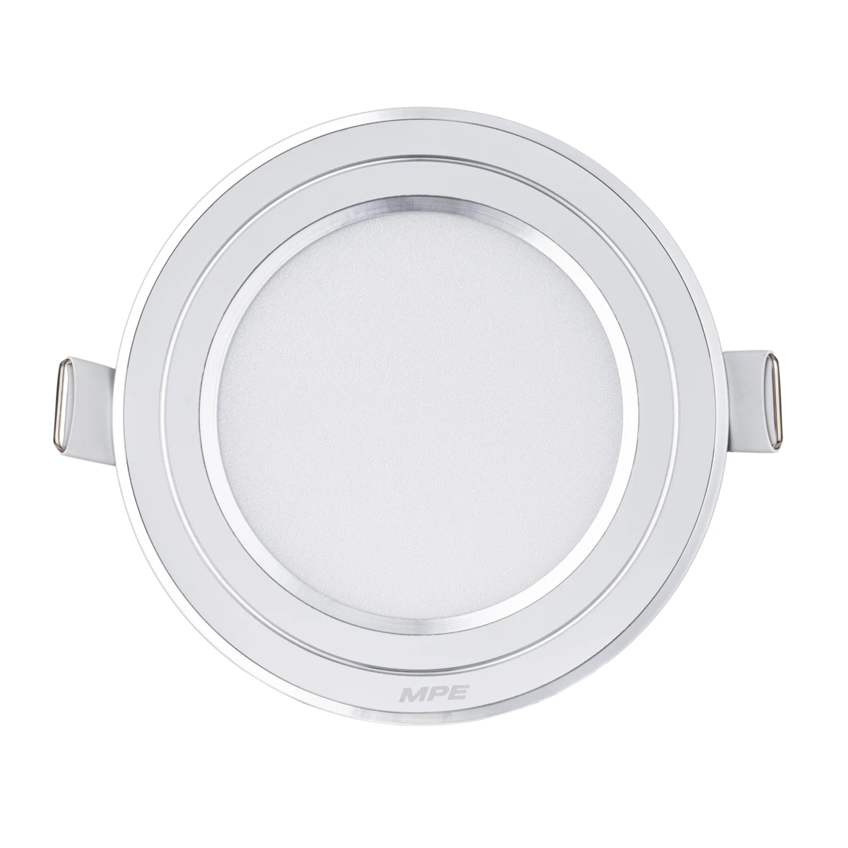 Đèn LED panel nhôm âm trần viền bạc 9W sáng trắng MPE RPL-9ST/S