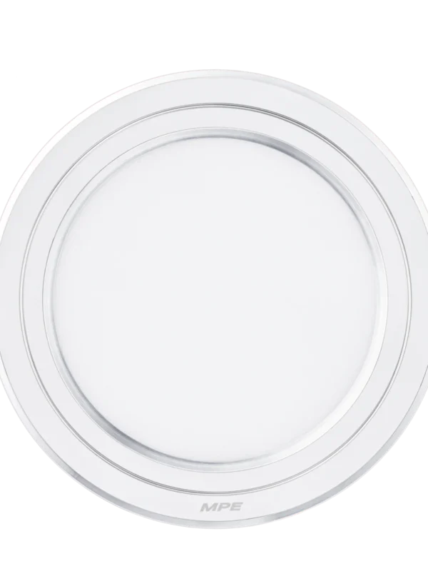 Đèn LED panel nhôm âm trần viền bạc 9W đổi màu MPE RPL-9/3C/S