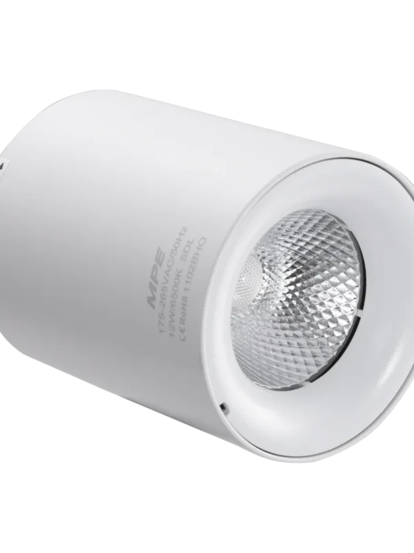 Đèn LED lon chiếu điểm gắn nổi 12W sáng vàng MPE SDL-12V