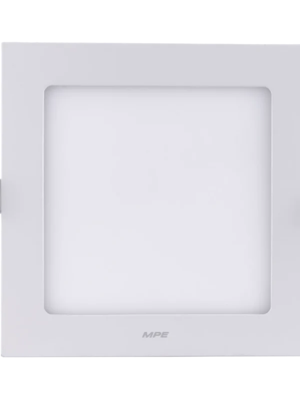 Đèn LED panel nhôm âm trần vuông 12W sáng vàng MPE SPL-12V
