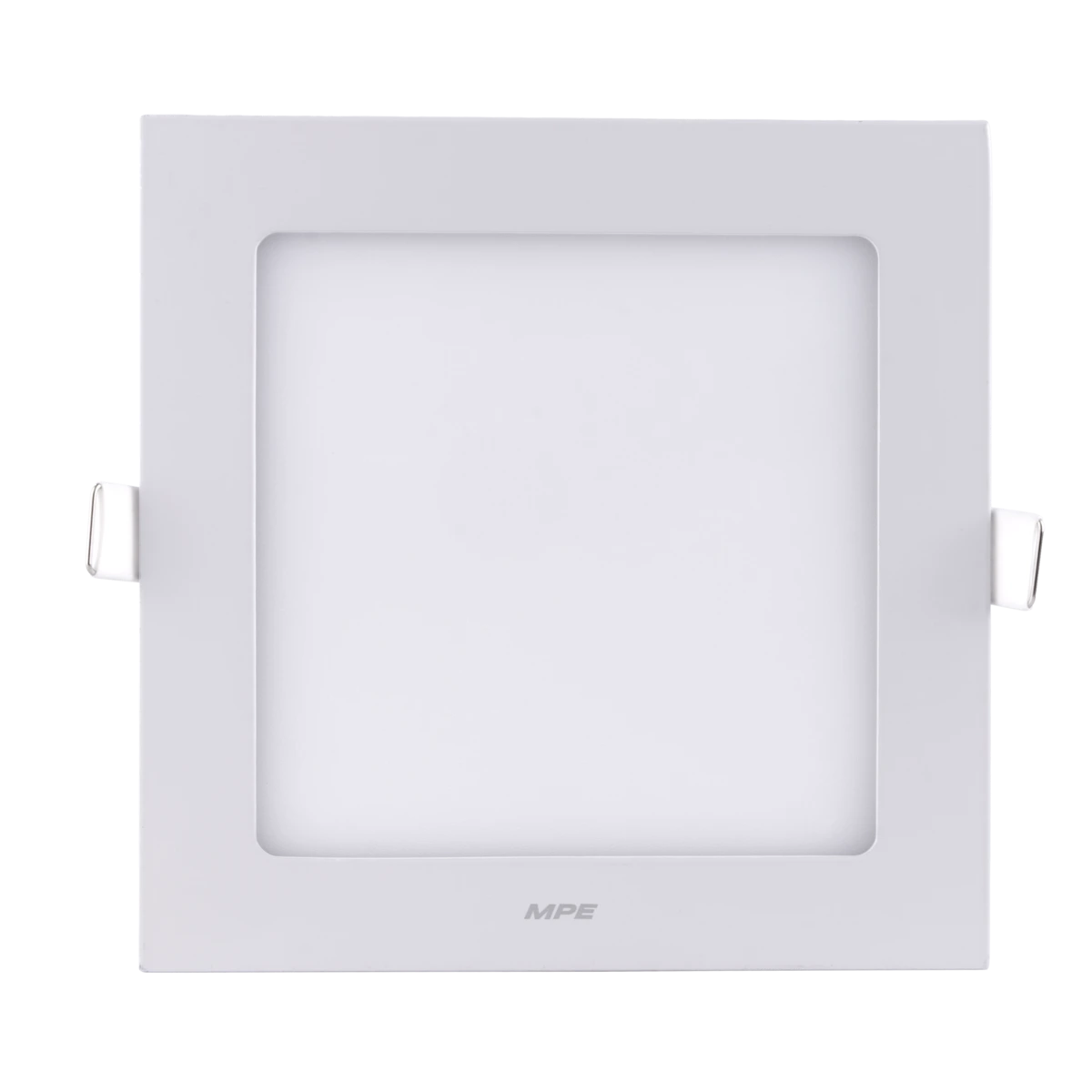 Đèn LED panel nhôm âm trần vuông 12W sáng vàng MPE SPL-12V