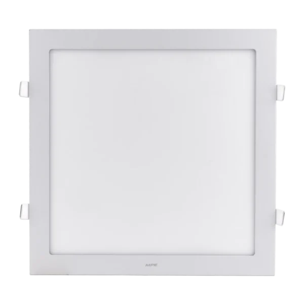 Đèn LED panel nhôm âm trần vuông dimmer 24W sáng vàng MPE SPL-24V/DIM