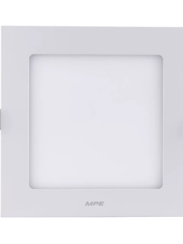 Đèn LED panel nhôm âm trần vuông dimmer 9W sáng vàng MPE SPL-9V/DIM