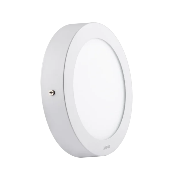 Đèn LED panel nhôm vỏ trắng gắn nổi 12W sáng vàng MPE SRPL-12V