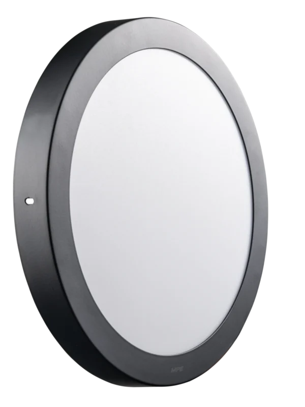 Đèn LED panel nhôm vỏ đen gắn nổi 24W sáng vàng MPE SRPLB-24V