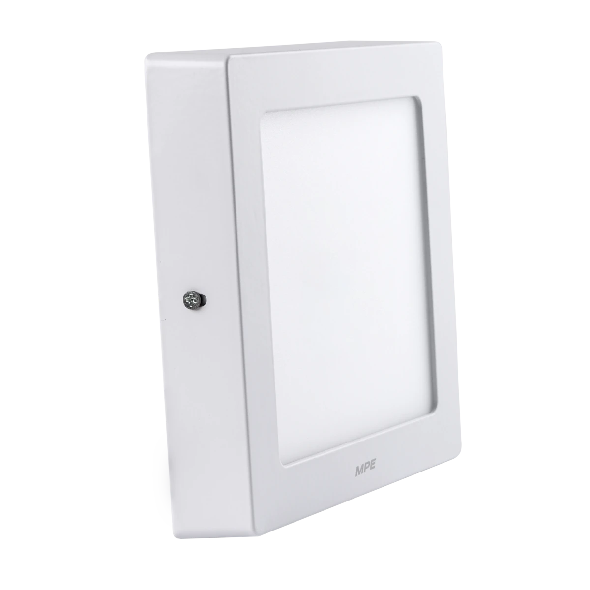 Đèn LED panel nhôm vỏ trắng gắn nổi 12W sáng vàng MPE SSPL-12V