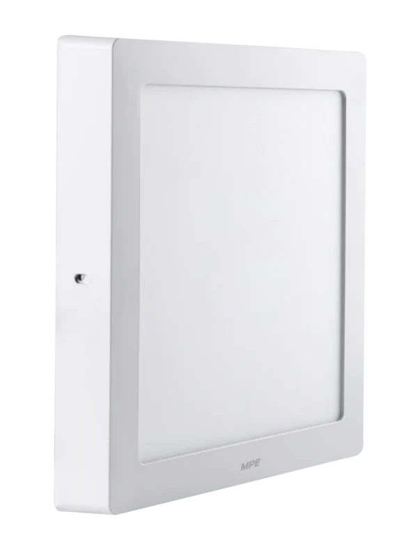 Đèn LED panel nhôm vỏ trắng gắn nổi 18W sáng vàng MPE SSPL-18V