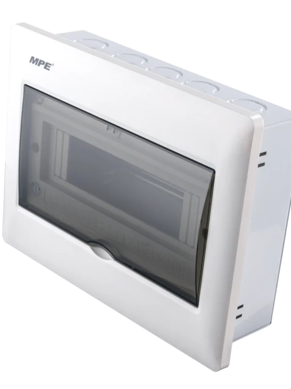 Tủ điện âm tường đế sắt chứa MCB 8-10 cực MPE TS-10